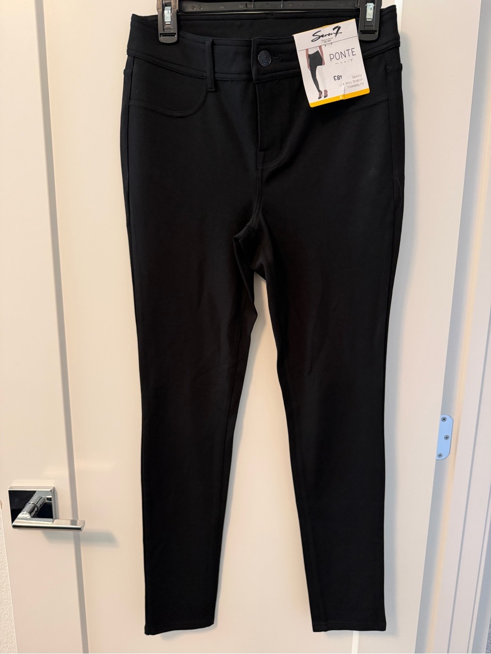Seven7 Black Ponte Skinny Pants